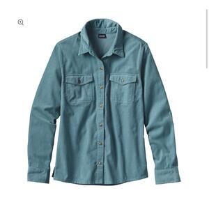 Patagonia Organic‎ Cotton Micro Corduroy Womens L/S Button Shirt Size 2 53870